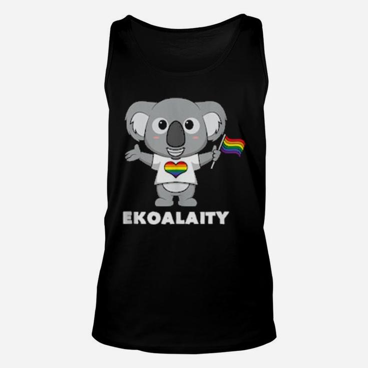 Funny Lgbt Koala Bear Equality Gay Pride Flag Unisex Tank Top