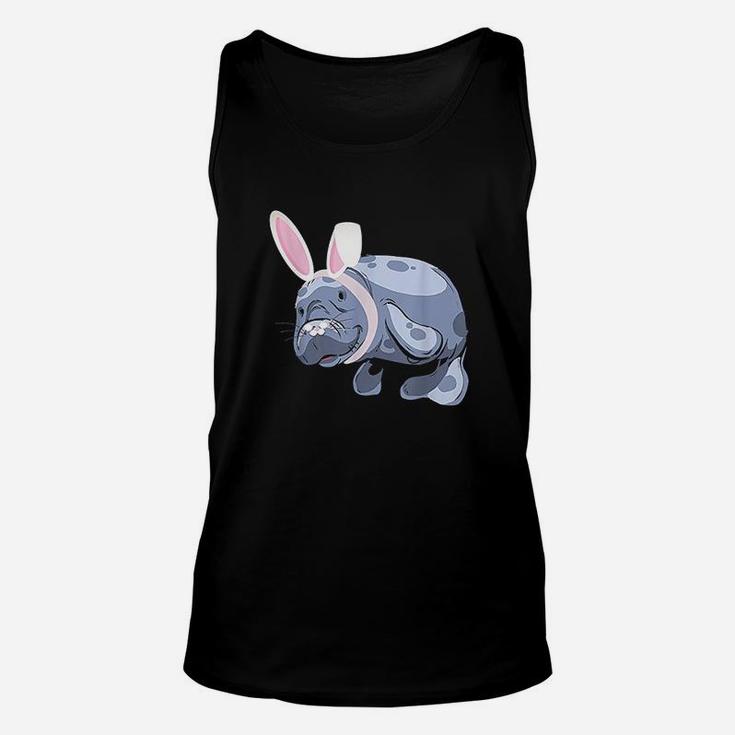 Funny Manatee Easter Bunny Unisex Tank Top