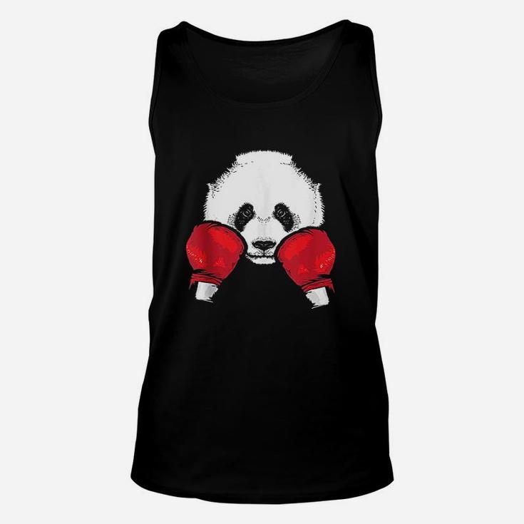 Funny Panda Boxing Cool Animal Lover Gloves Boxer Fan Gift Unisex Tank Top