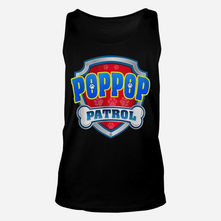 Funny Poppop Patrol - Dog Mom, Dad For Men Women Unisex Tank Top
