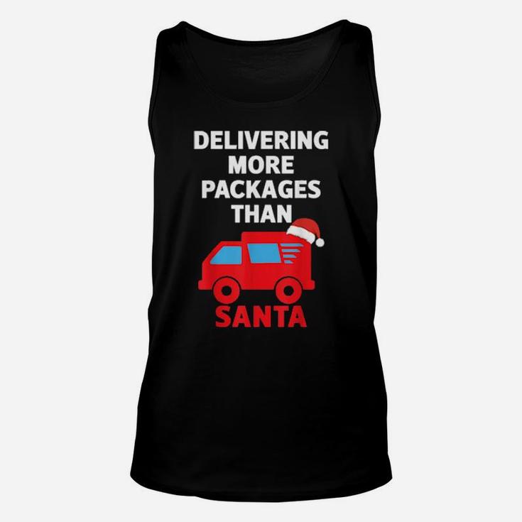Funny Post Office Delivering More Packages Than Santa Unisex Tank Top