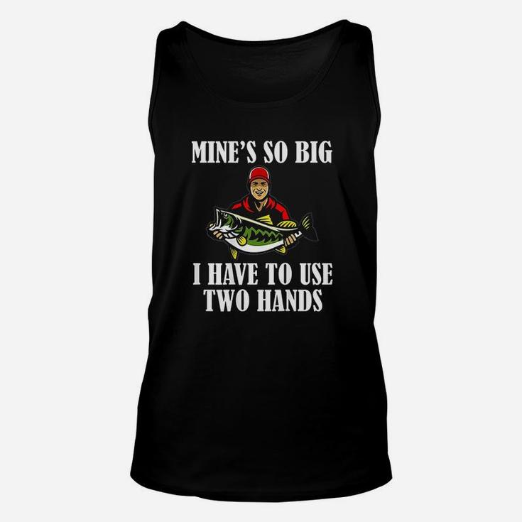 Funny Quote Fishing Printed On Back Unisex Tank Top