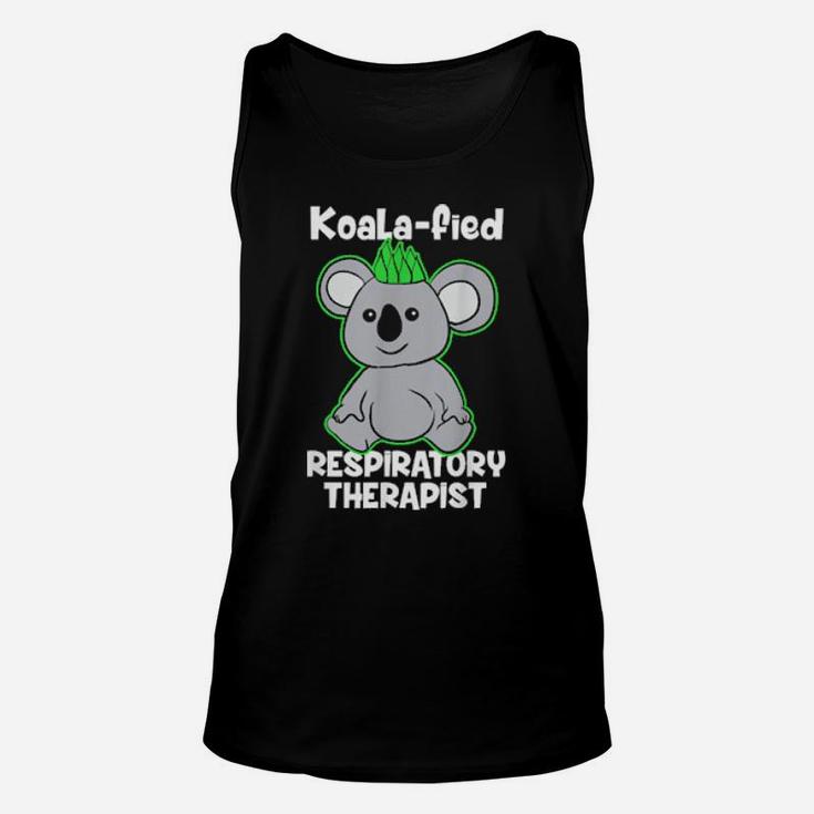 Funny Respiratory Therapist Koala Bear Unisex Tank Top