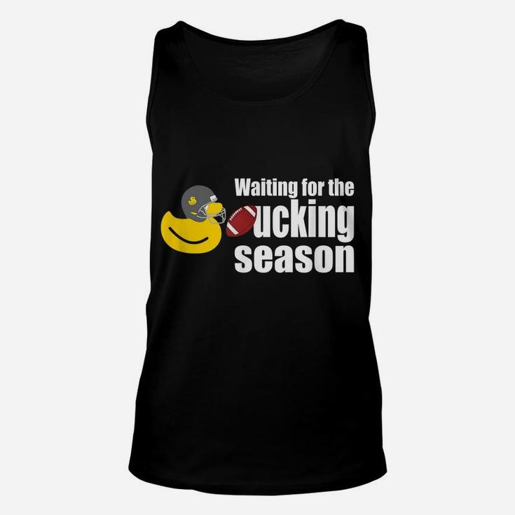 Funny Rubber Duck With Football Helmet Unisex Tank Top