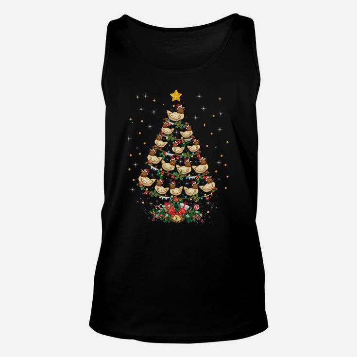 Funny Santa Chicken Xmas Gift Chicken Christmas Tree Sweatshirt Unisex Tank Top