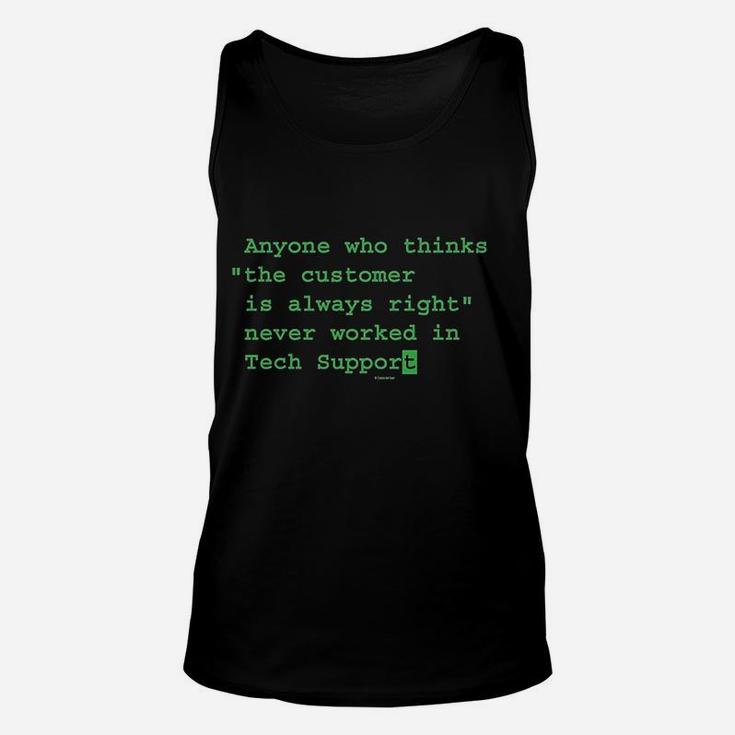 Funny Sayings Tech Support Unisex Tank Top