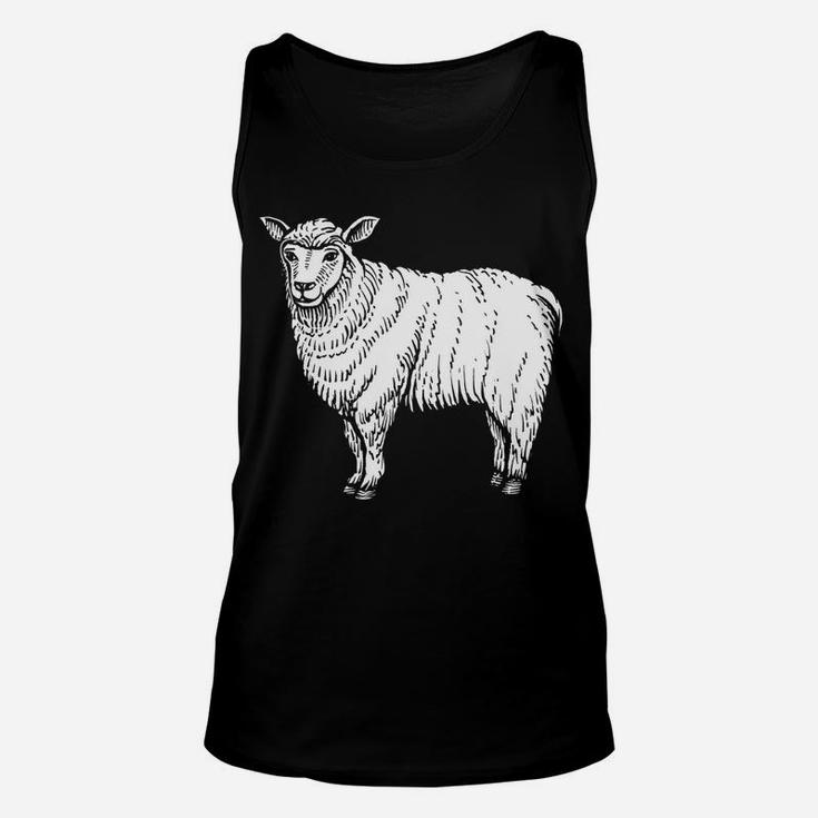 Funny Sheep Design I Know You Herd Me Sheep Lovers Unisex Tank Top