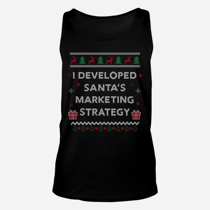 Funny Student Marketing Director Gift Ugly Christmas Sweatshirt Unisex Tank Top