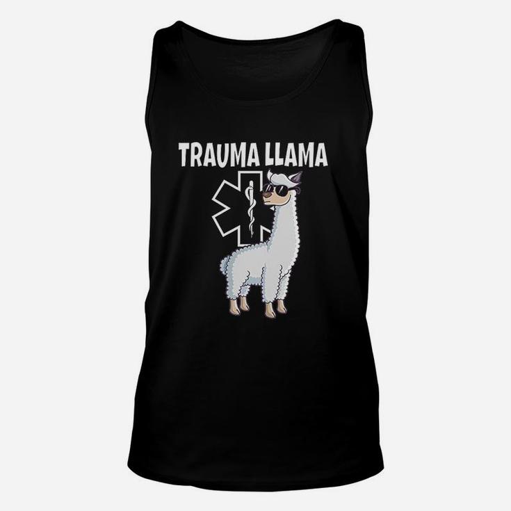 Funny Trauma Llama Emt Design Ems Medic Gift Unisex Tank Top