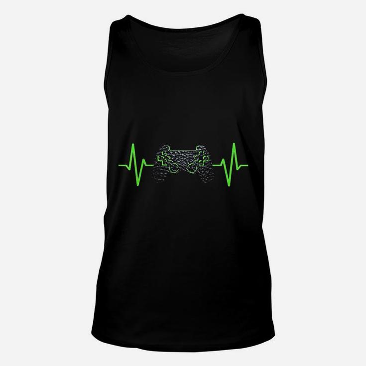 Gamer Heartbeat Gaming Video Games Unisex Tank Top