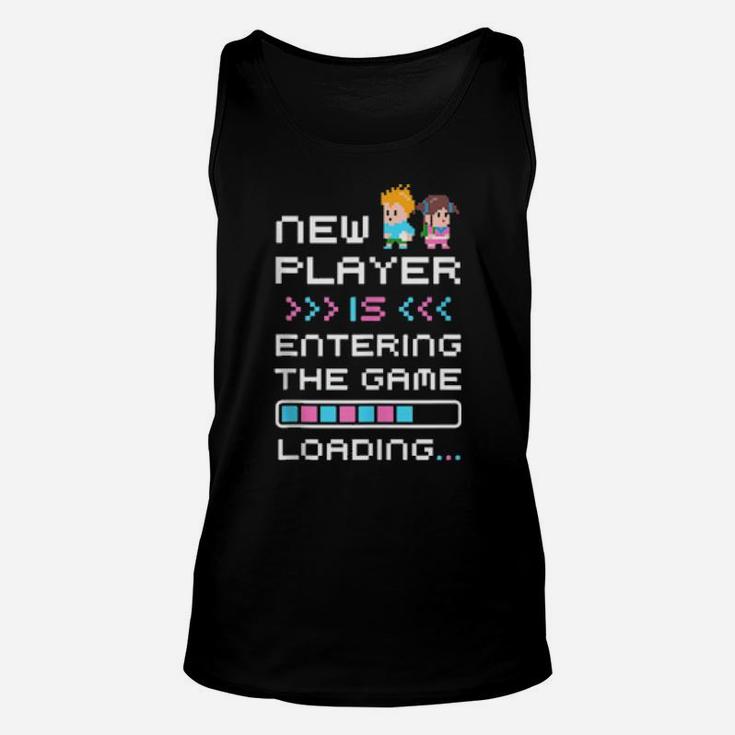 Gaming Pregnancy Announcement Gamer New Baby Announcement Unisex Tank Top