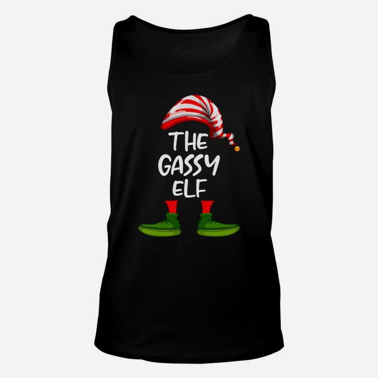 Gassy Elf Family Matching Christmas Group Funny Gift Pajama Unisex Tank Top