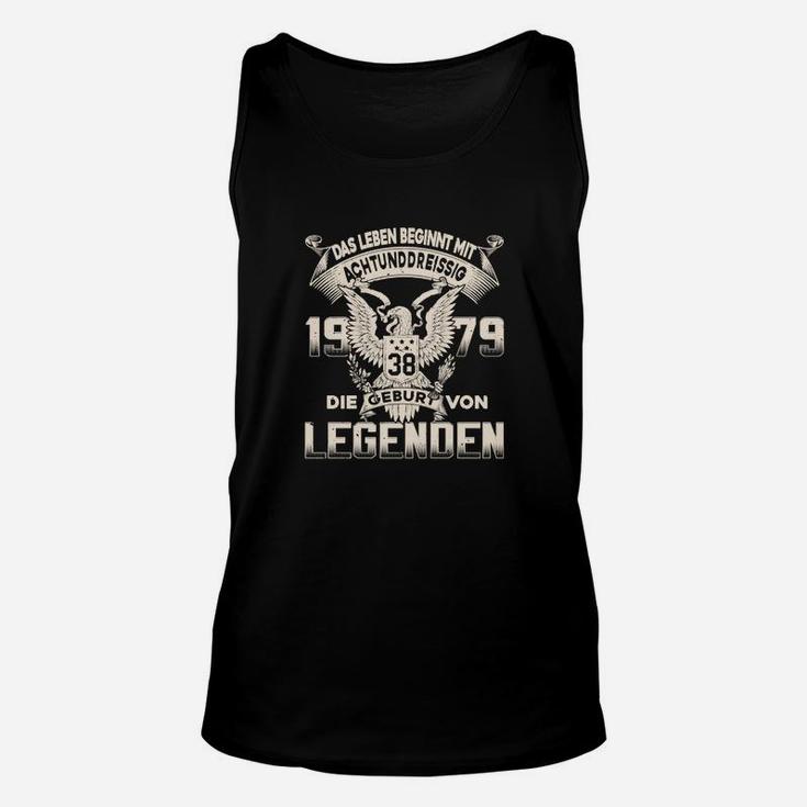 Geburtsjahr 1979 Legenden Unisex TankTop, Personalisiertes Retro Design