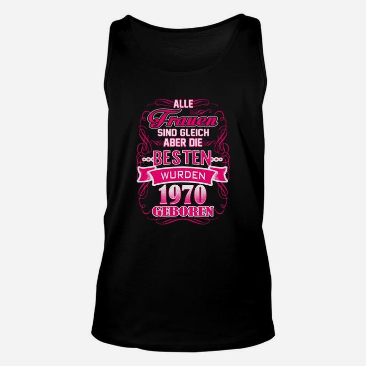 Geburtstags-Unisex TankTop Beste Frauen Jahrgang 1970, Damen Retro-Design