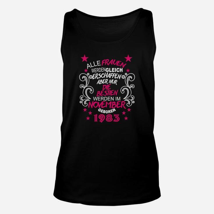 Geburtstags-Unisex TankTop Frauen November 1983, Retro Design Unisex TankTop