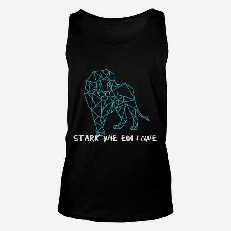 Geometrisches Löwen-Print Unisex TankTop, Motiv Stark wie ein Löwe