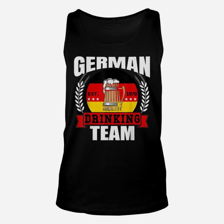 German Drinking Team Germany Flag Funny Oktoberfest Gift Unisex Tank Top