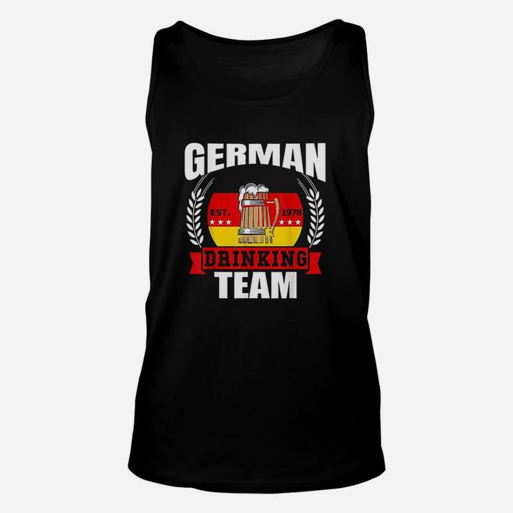 German Drinking Team Germany Flag Funny  Oktoberfest Gift Unisex Tank Top