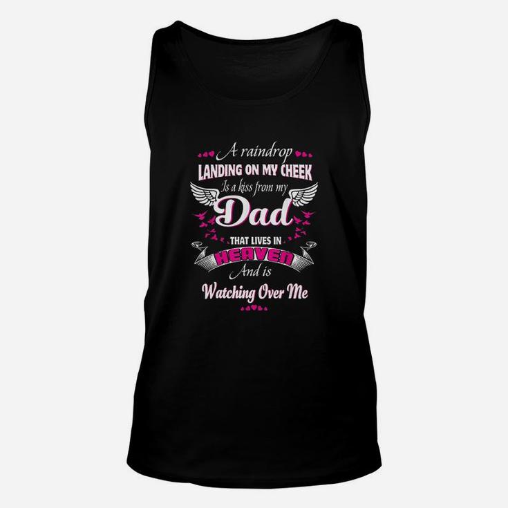 Gift For My Dad That Lives In Heaven And Is Watching Over Me Unisex Tank Top