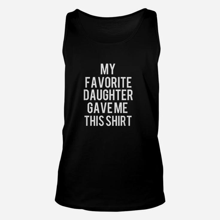 Gift From Daughter Funny Dad Unisex Tank Top