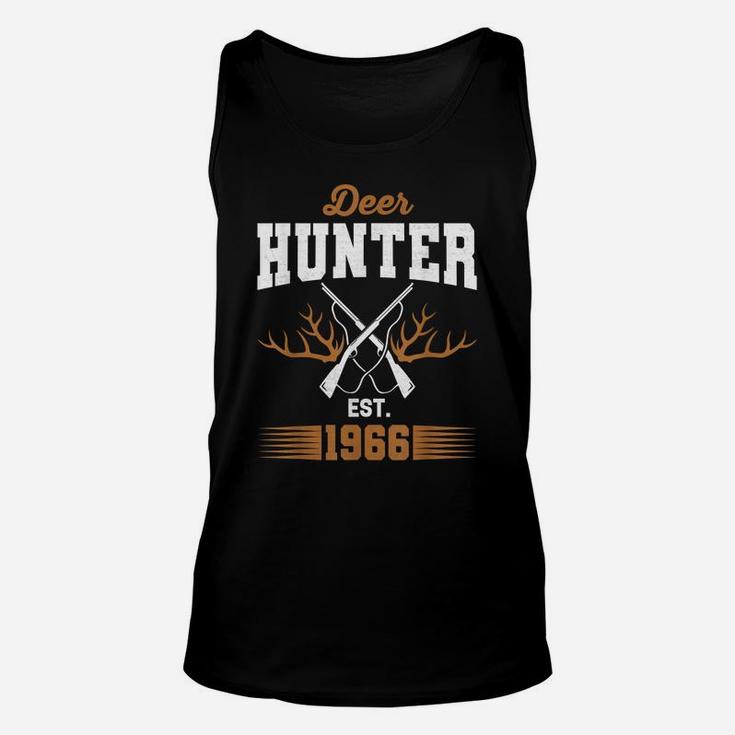 Gifts For 55 Year Old Deer Hunter 1966 Hunting 55Th Birthday Unisex Tank Top