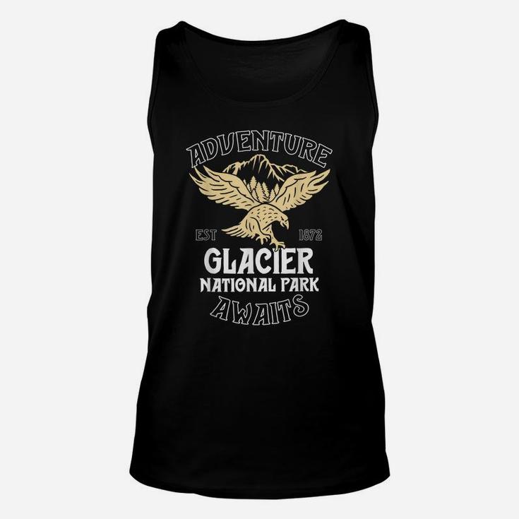 Glacier National Park Shirt Eagle Montana Adventure Awaits Unisex Tank Top