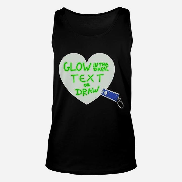 Glow In The Dark Text Or Draw Unisex Tank Top
