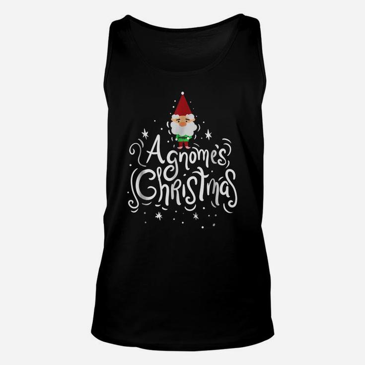 Gnome Shirt - A Gnome's Christmas Unisex Tank Top