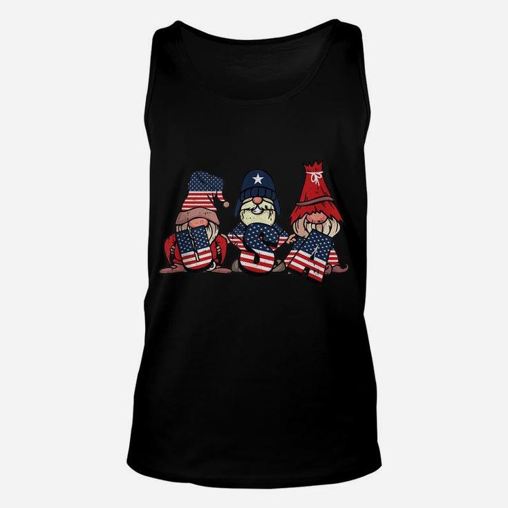 Gnome Usa 4Th Of July Cute American Flag Independence Day Unisex Tank Top
