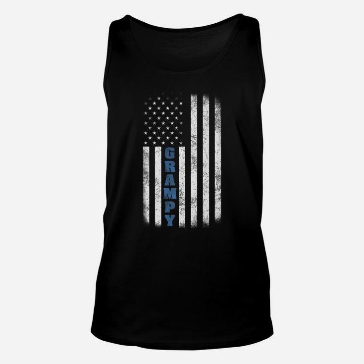 Grampy American Flag Tee Father's Day Grandpa Gift Unisex Tank Top