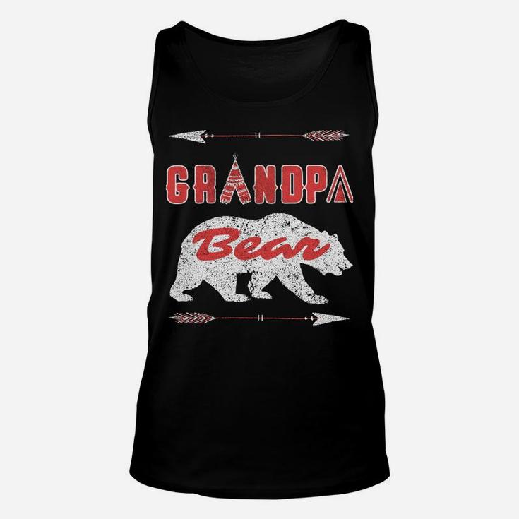 Grandpa Bear Vintage Tee Father's Day Grumpa Gift Granddad Sweatshirt Unisex Tank Top