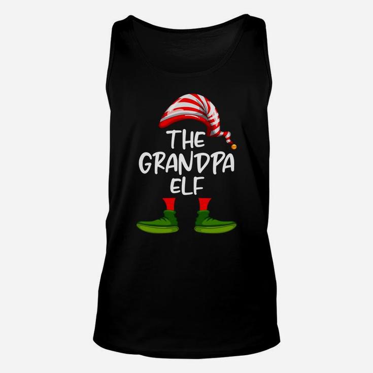 Grandpa Elf Family Matching Christmas Funny Gift Pajama Unisex Tank Top