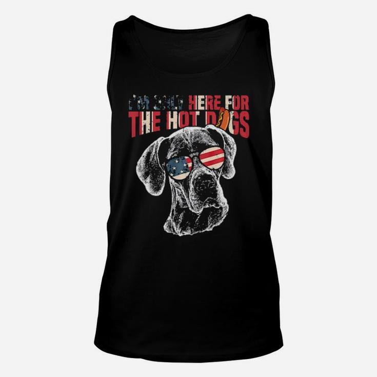 Great Dane Shirt Funny 4Th Of July Pup Unisex Tank Top