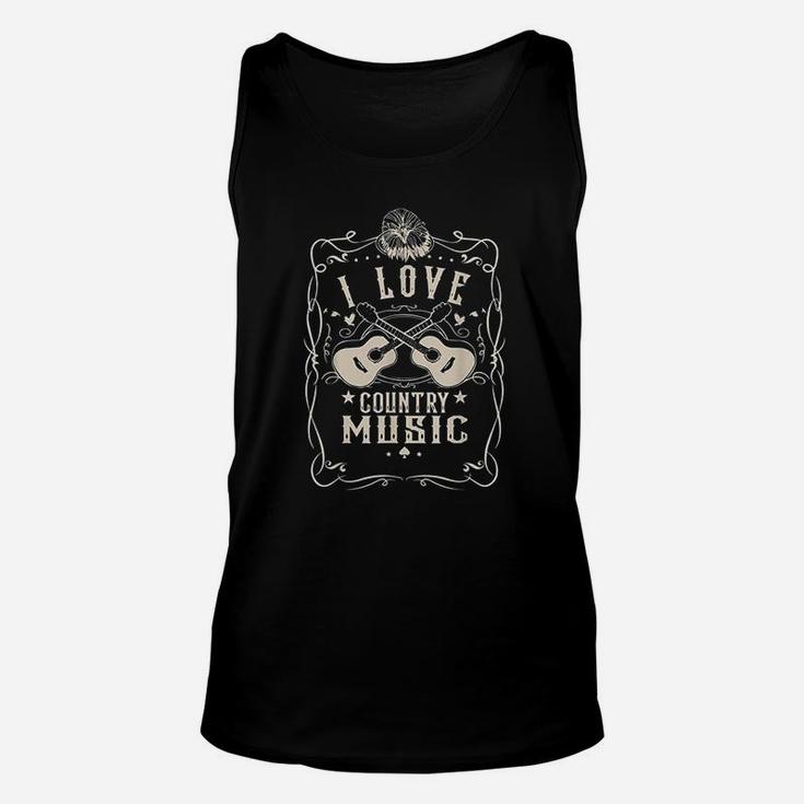 Great I Love Country Music Vintage Unisex Tank Top