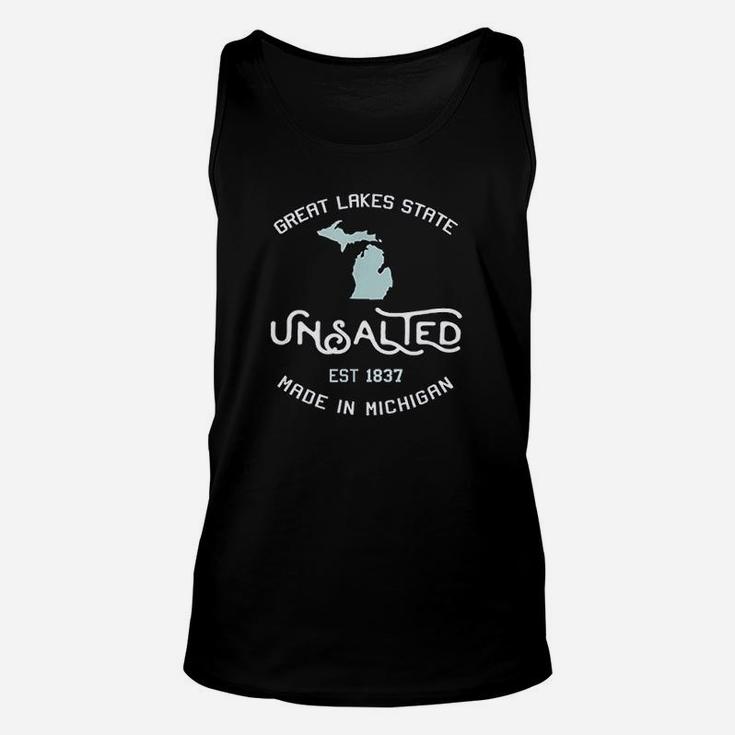 Great Lakes State Unsalted Est 1837 Made In Michigan Unisex Tank Top