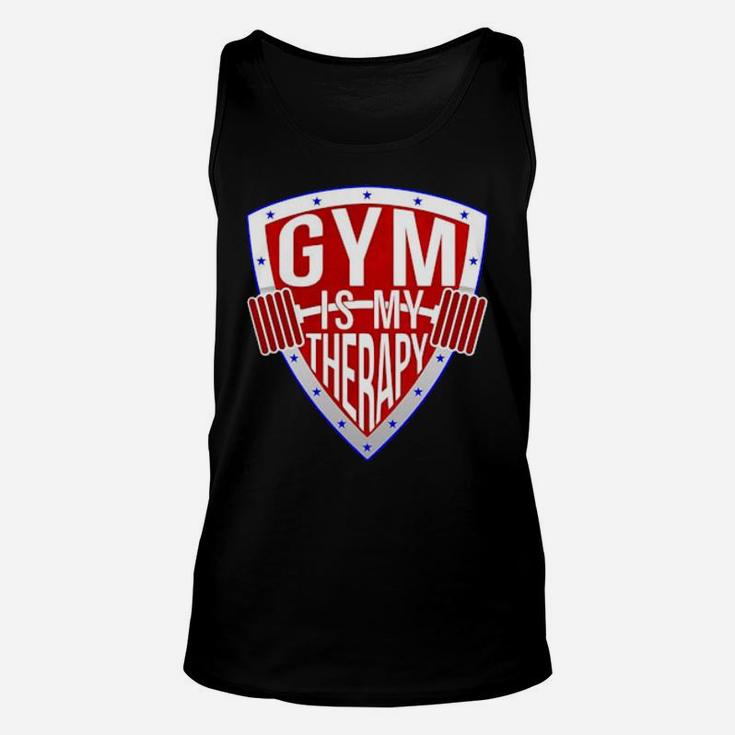 Gym Is My Therapy Unisex Tank Top