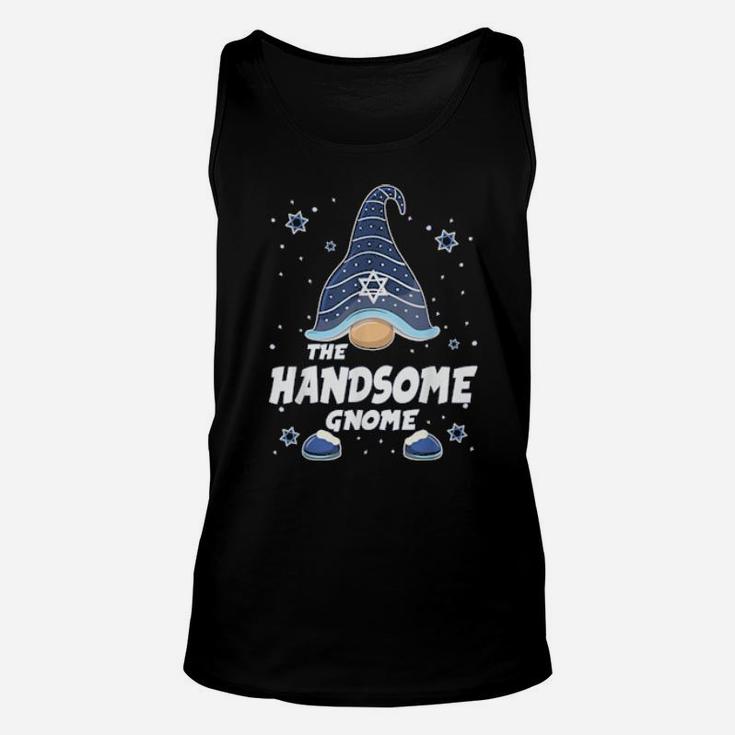 Handsome Gnome Hanukkah Family Matching Pajama Unisex Tank Top