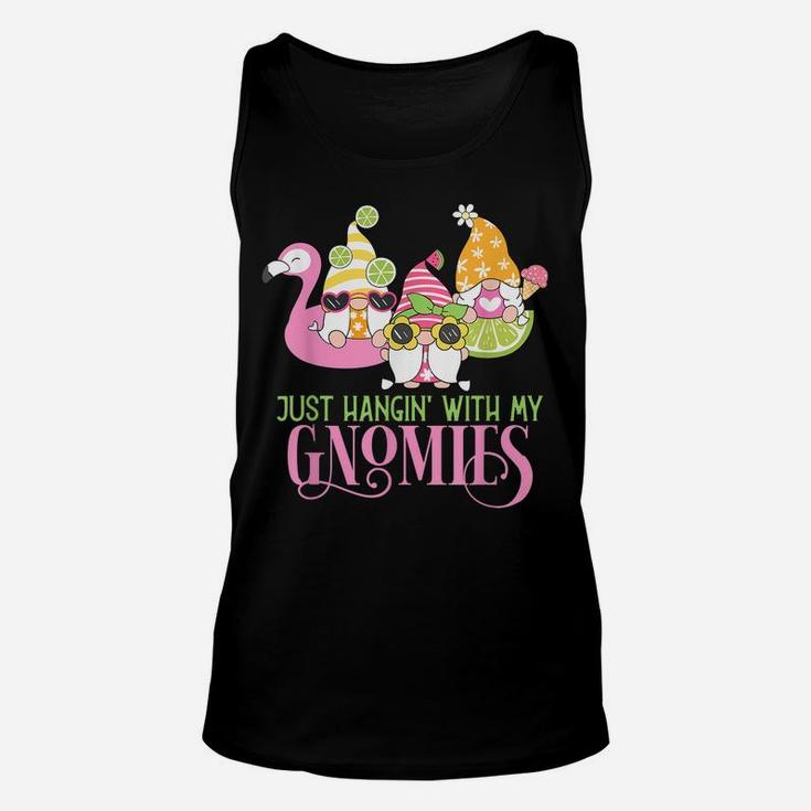 Hangin' With My Gnomies Gnomes Summer Vacation Cute Gnome Unisex Tank Top