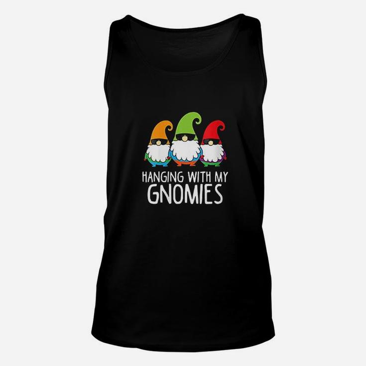 Hanging With My Gnomies Funny Garden Gnome Unisex Tank Top