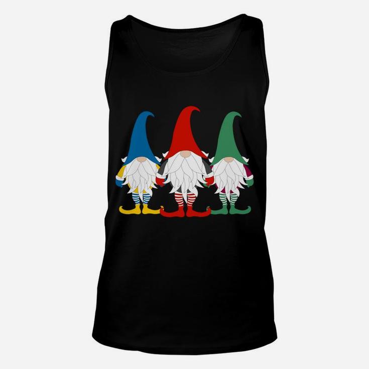 Hanging With My Gnomies Nordic Santa Gnome Funny Christmas Unisex Tank Top