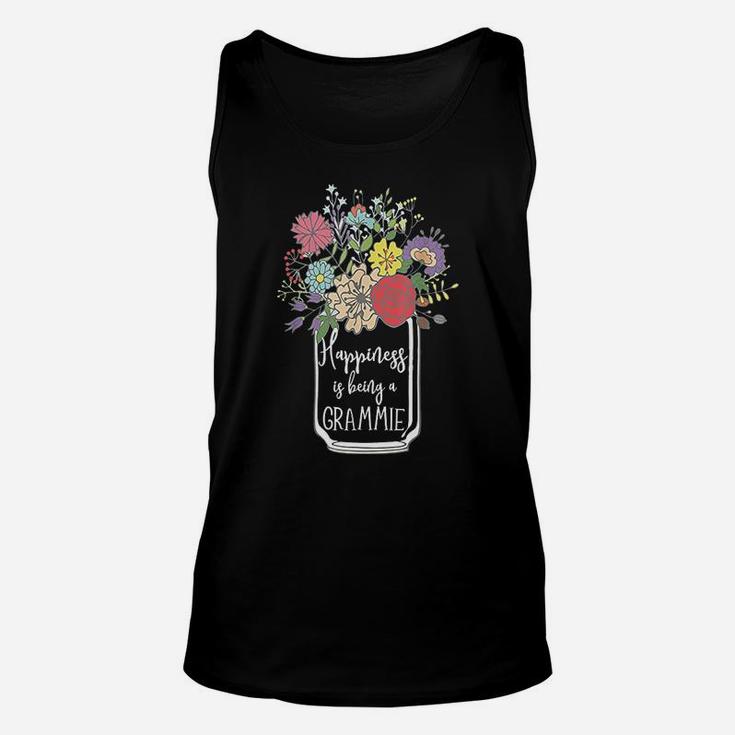 Happiness Is Being A Grammie Flower Unisex Tank Top