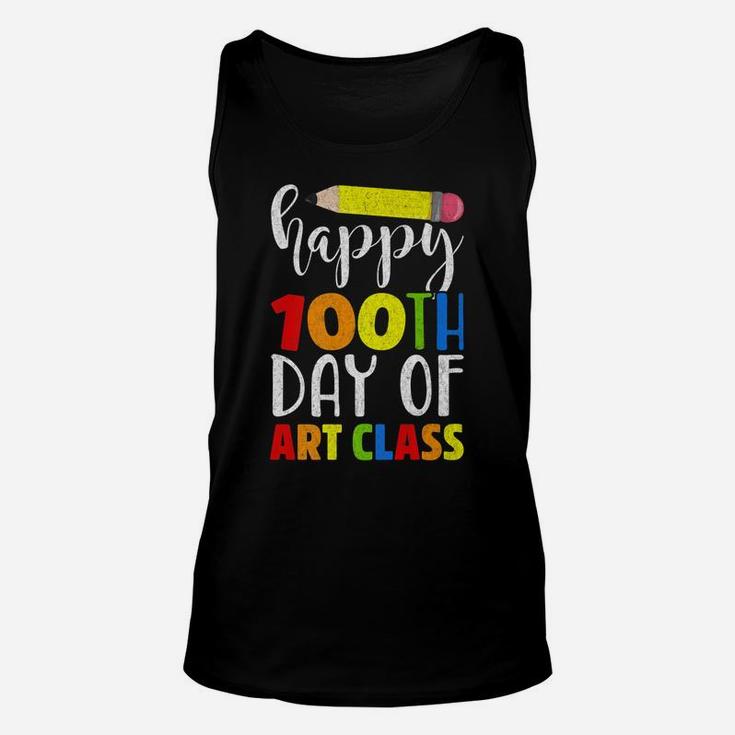 Happy 100Th Day Of Art Class Shirt For Teacher Or Child Unisex Tank Top