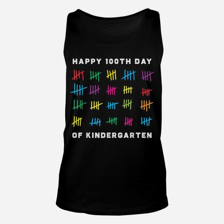 Happy 100Th Day Of Kindergarten Tshirt Happy Days Of School Unisex Tank Top