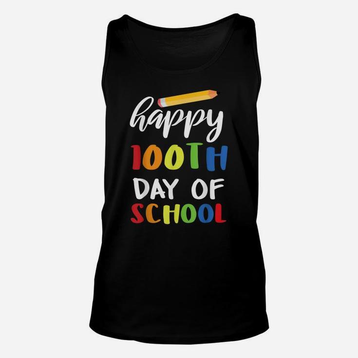 Happy 100Th Day Of Preschool One Hundred Days Of School Des Unisex Tank Top