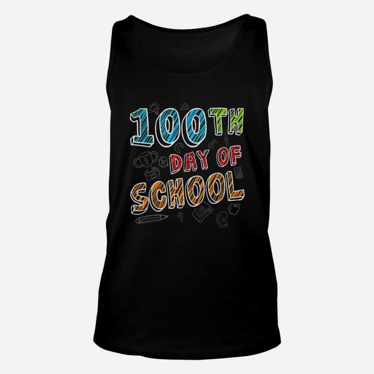 Happy 100th Day Of School For Kids And Teachers Unisex Tank Top