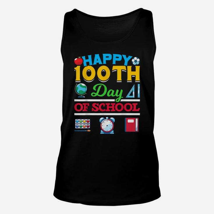 Happy 100Th Day Of School Student Gift 100 Days Of School Unisex Tank Top