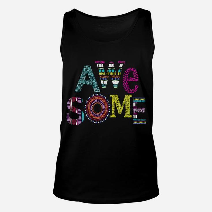 Happy Colorful Awesome Unisex Tank Top
