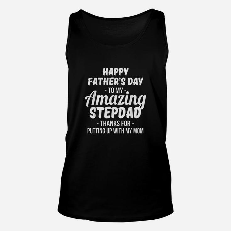 Happy Fathers Day To My Amazing Stepdad Unisex Tank Top