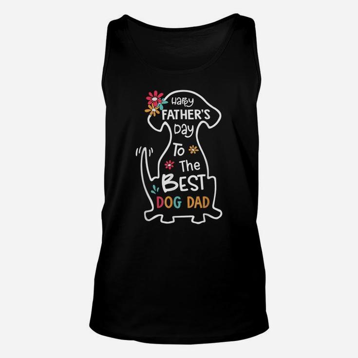 Happy Father's Day To The Best Dog Dad Lover Father's Day Unisex Tank Top