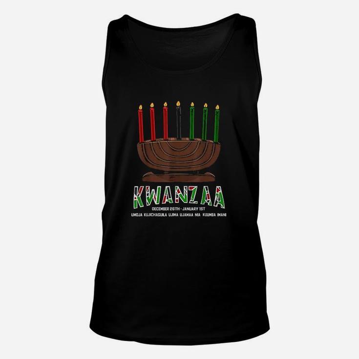 Happy Kwanzaa Kinara Candles Unisex Tank Top Happy Kwanzaa Kinara Candles Unisex Tank Top